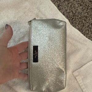 Kate Spade Silver Cosmetic Bag